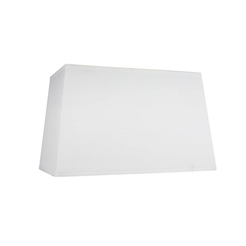 White Cotton Rectangular 16'' Lamp Shade