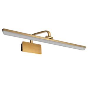 Nimbus 27.6 in.W 1-Light Brass LED Bathroom Vanity-Light Bar Wall Sconce in Warm White 3000K