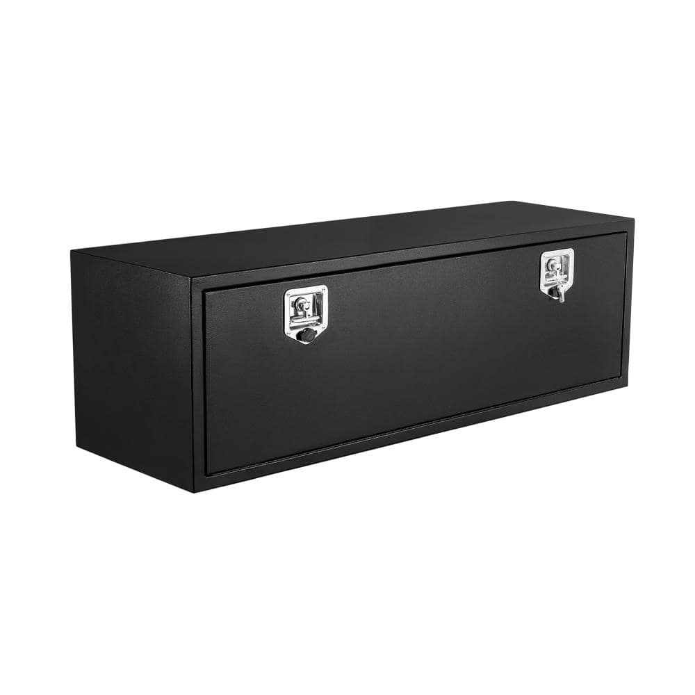 Heavy Duty Black Steel Truck Bed Tool Box 48x18x18in Secure Storage Organizer Smooth Surface Durable Metal Safety Black price history on PriceWatchPro