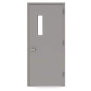 L.I.F Industries 36 in. x 80 in. Vision Lite 520 Left-Hand Steel ...