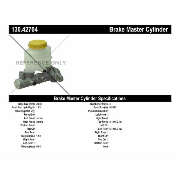 Centric Parts Brake Master Cylinder