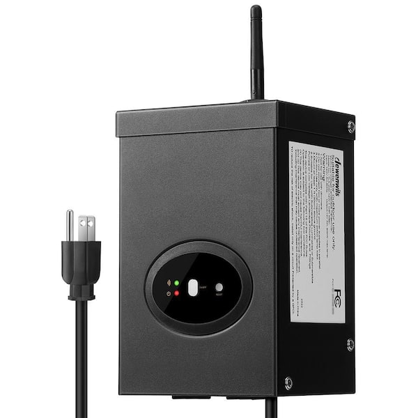 Smart Low Voltage 300-Watt Metal Landscape Lighting Transformer, Compatible with Alexa and Google Home