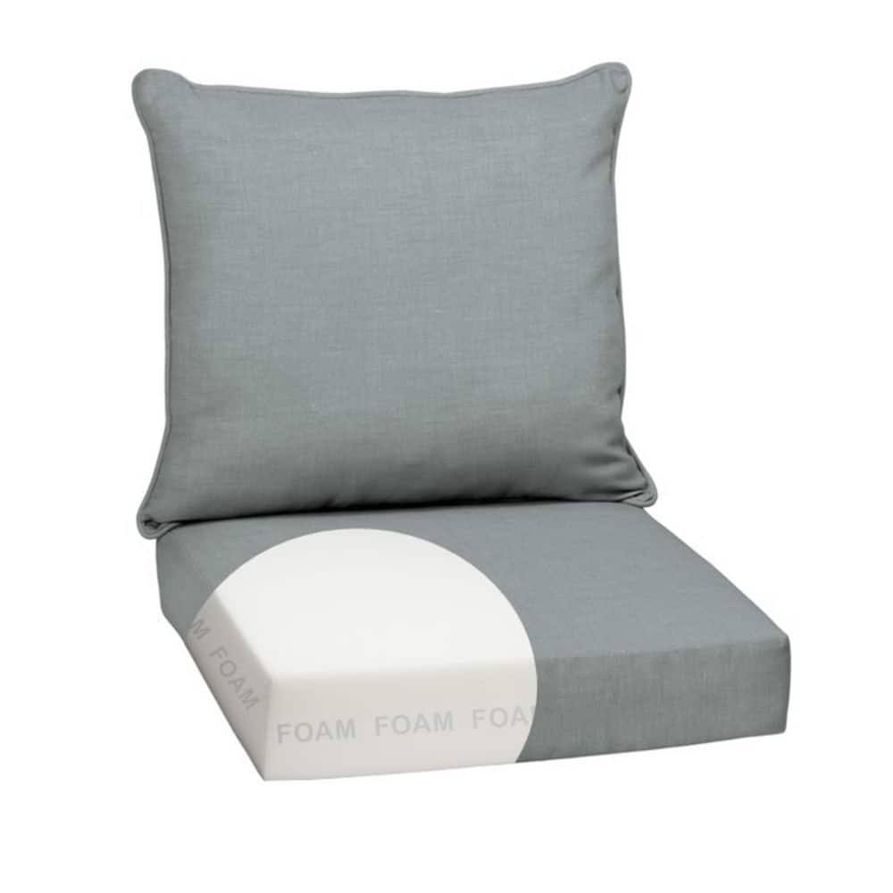 ARDEN 24 in x 24 in 2-Piece Foam Deep Seating Outdoor Lounge Chair