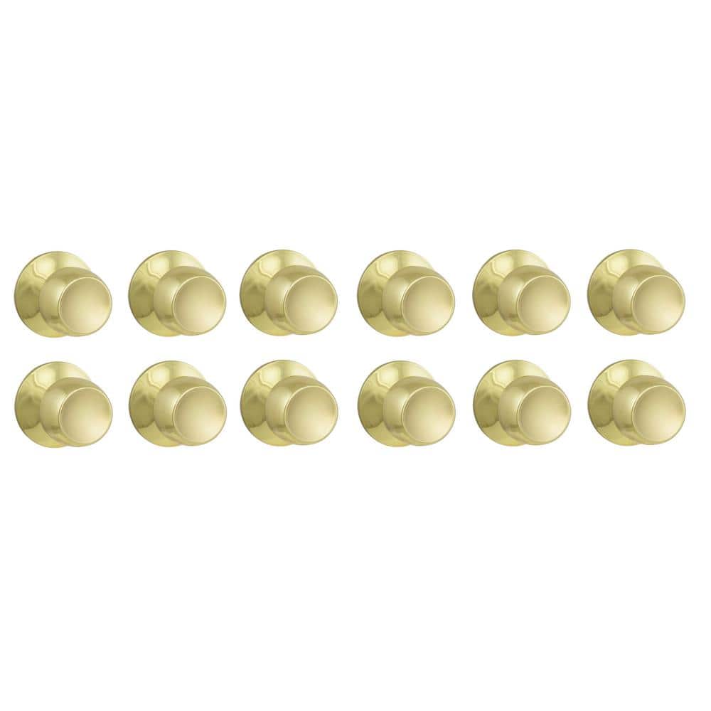 Brandywine Polished Brass Hall/Closet Door Knob (12-Pack)