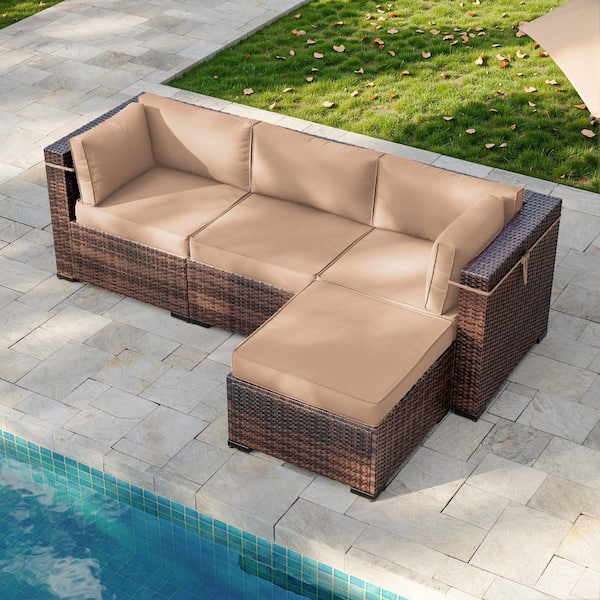 Poteban Outdoor 25.2 in. x 13.6 in. CushionGuard, 9-Pieces Deep