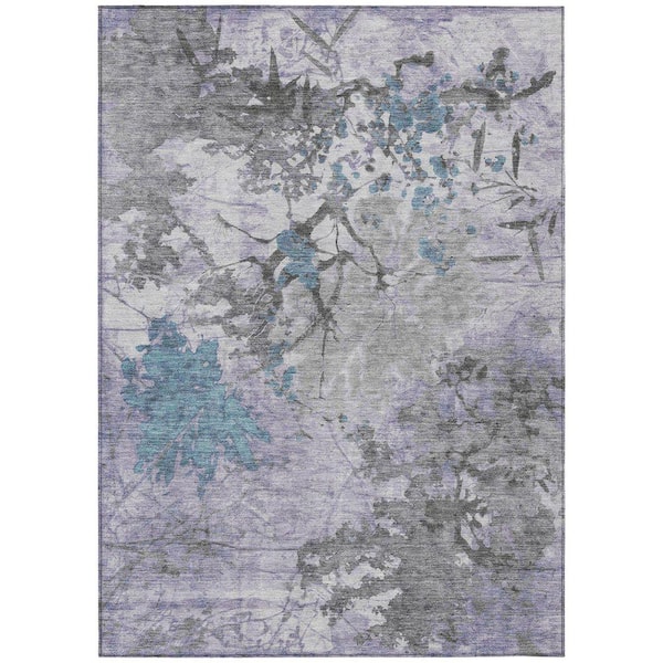Chantille Machine Washable Indoor/Outdoor Abstract ACN2654 Lavender 3 ft. x 4 ft. Area Rug
