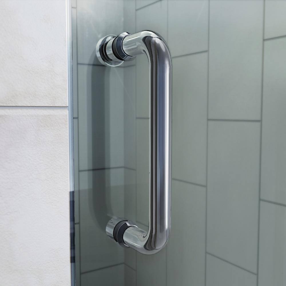 Flex Chrome Semi-Frameless Pivot Tub Door 56-60" W x 58" H