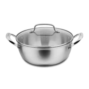 Classic 4 qt. Tri-Ply Stainless Steel Dutch Oven with Glass Lid