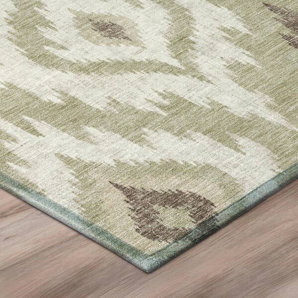 Chantille Machine Washable Indoor/Outdoor Abstract ACN3073 Sage 2 ft. x 3 ft. Accent Rug