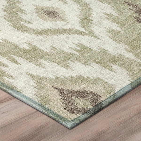 Chantille Machine Washable Indoor/Outdoor Abstract ACN3073 Sage 5 ft. x 7 ft. 6 in. Area Rug