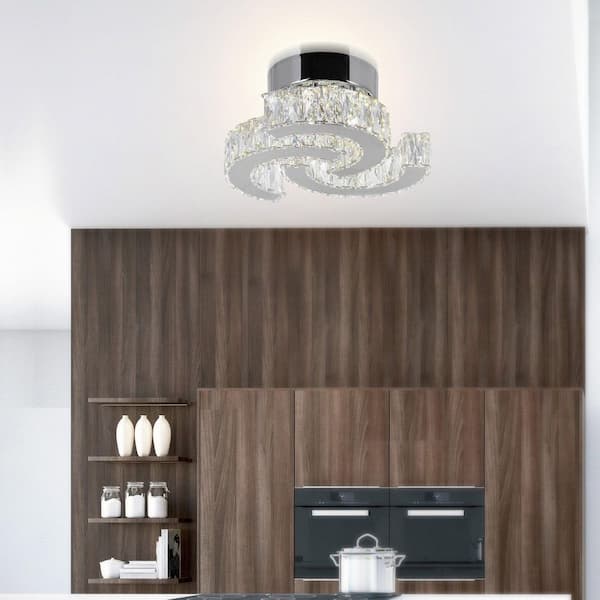 Vienna LED Flush Mount With Chrome Finish