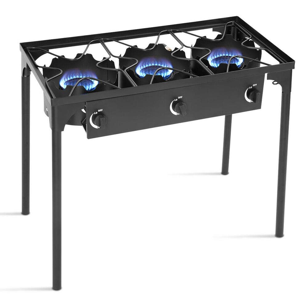 Costway Portable Propane 225,000-BTU 3 Burner Gas Cooker