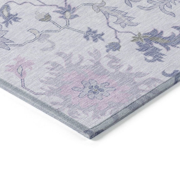 Chantille Machine Washable Indoor/Outdoor Abstract ACN1854 Lavender 10 ft. x 14 ft. Accent Rug