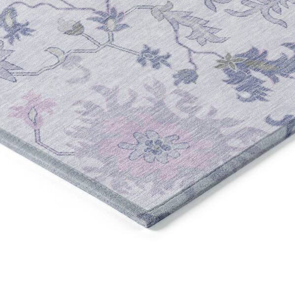 Chantille Machine Washable Indoor/Outdoor Abstract ACN1854 Lavender 2 ft. 3 in. x 7 ft. 6 in. Runner Rug