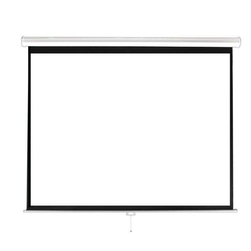 84 in. Universal Pull-Down Manual Projection Screen