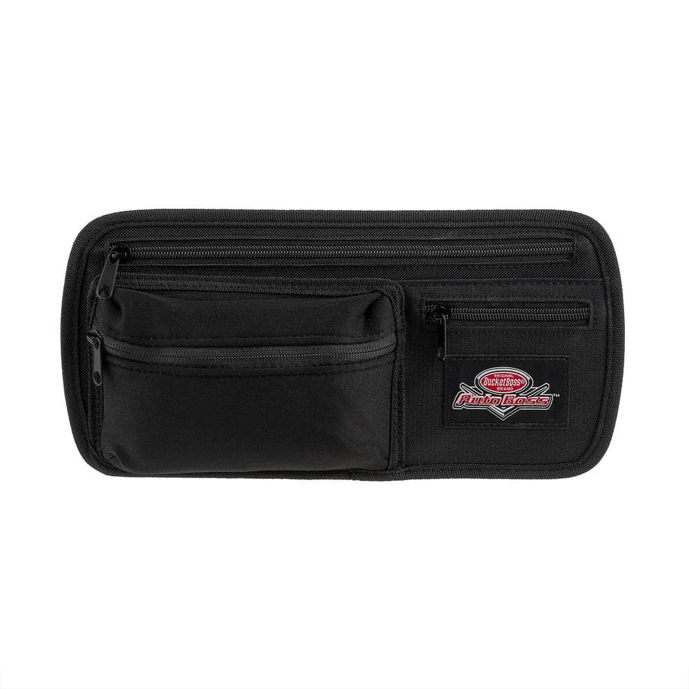 Auto Boss Visor Organizer Interior Car Accessory with Adjustable Elastic Straps and Zipped Pockets in Black price history on PriceWatchPro