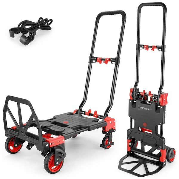 Angel Sar 330 Lb. Heavy Duty Carrying Folding Hand Truck, 2-Wheels ...