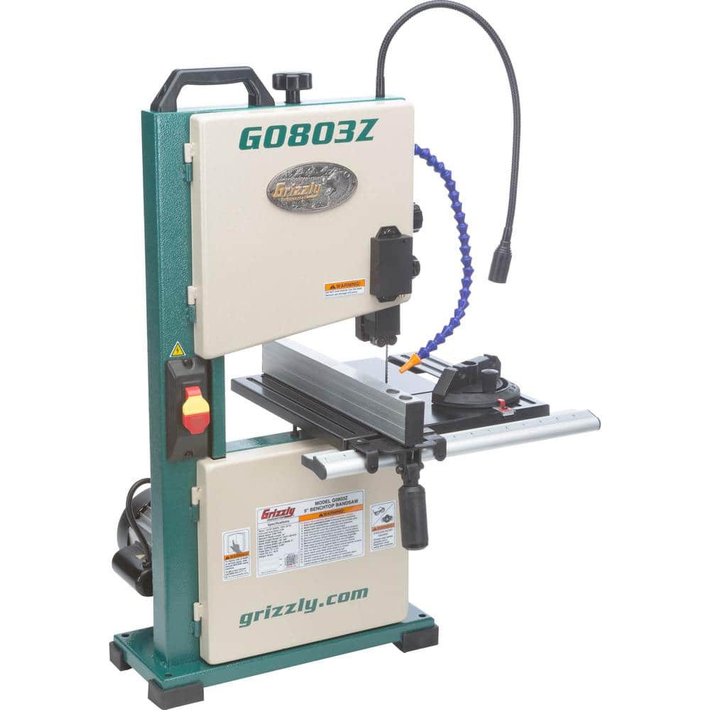 Grizzly Industrial in. Benchtop Bandsaw with Laser Guide and Quick  Release G0803Z The Home Depot