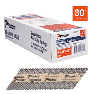 2-3/8 in. x 0.113 Round Drive 30-Degree Steel Brite Smooth Shank Paper Tap Framing Nails (750 Per Box )