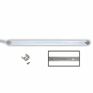 24 in. LED Silver 350-Lumens Under Cabinet Lighting Kit in Natural Daylight