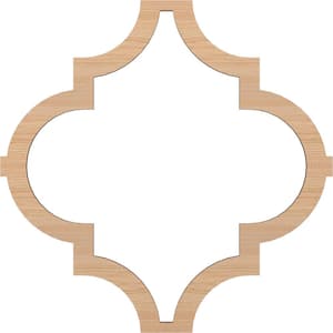 3/8 in. T x 33 in. W x 33 in. H Small Wood Hickory Marrakesh Decorative Fretwork Ceiling Panels