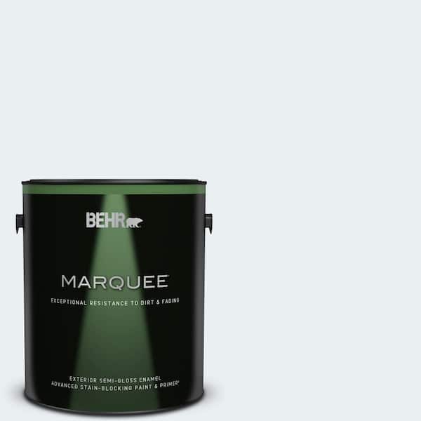 BEHR MARQUEE 1 gal. #PPL-13 Distant Windchime Semi-Gloss Enamel Exterior Paint & Primer