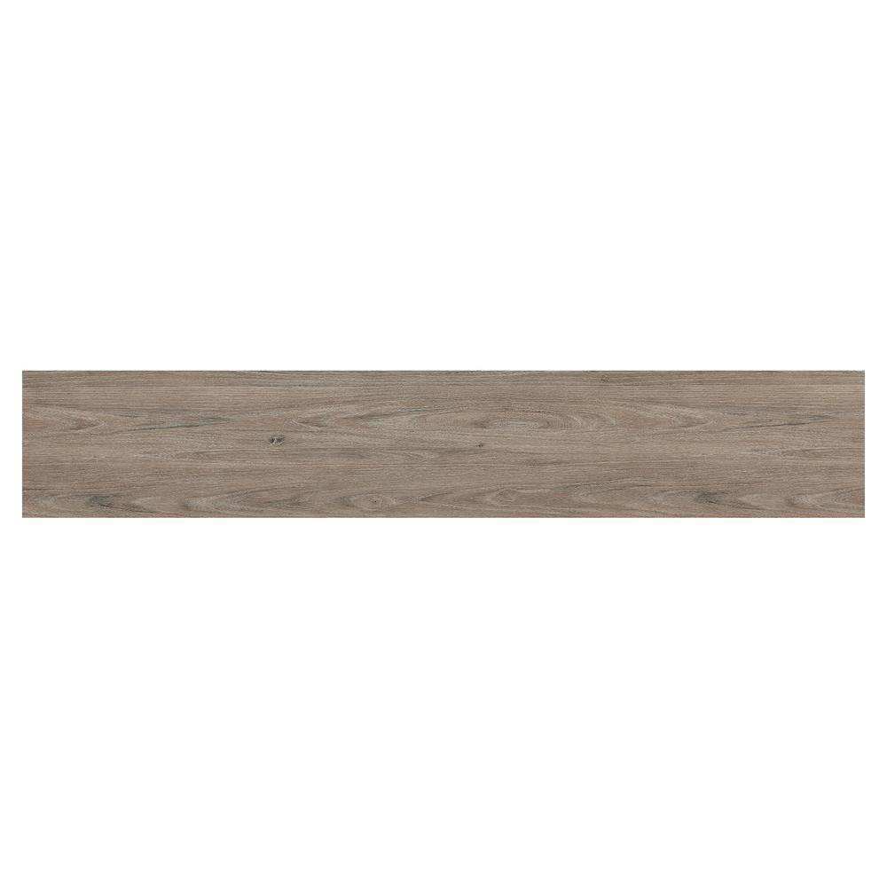 Farmhouse V-Back 64" Blackened Bronze & Antiqued Gray Oak Console Table with Shelf