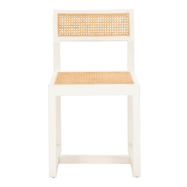 SAFAVIEH Bernice White/Natural Dining Chair