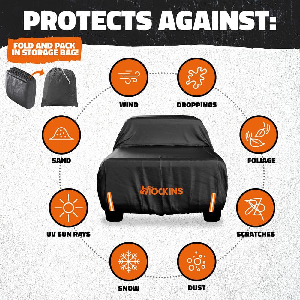 Heavy Duty Black PVC Truck Cover with Buckle Straps