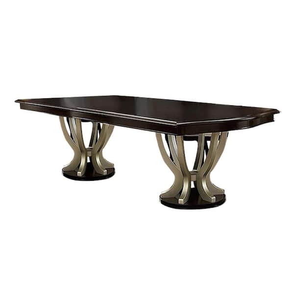 William's Home Furnishing Ornette 106 in. Espresso Dining Table