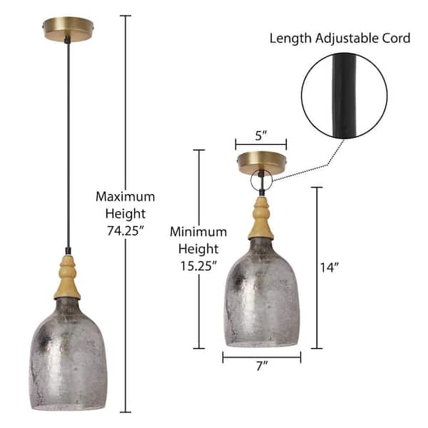 River of Goods Adahlia 7-in. 1-Light Silver Bell-Shaped River of Goods Adahlia 7-in. 1-Light Silver Bell-Shaped