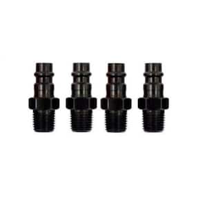 1/4 in. High Flow Aluminum Male Plugs (4-Pack)