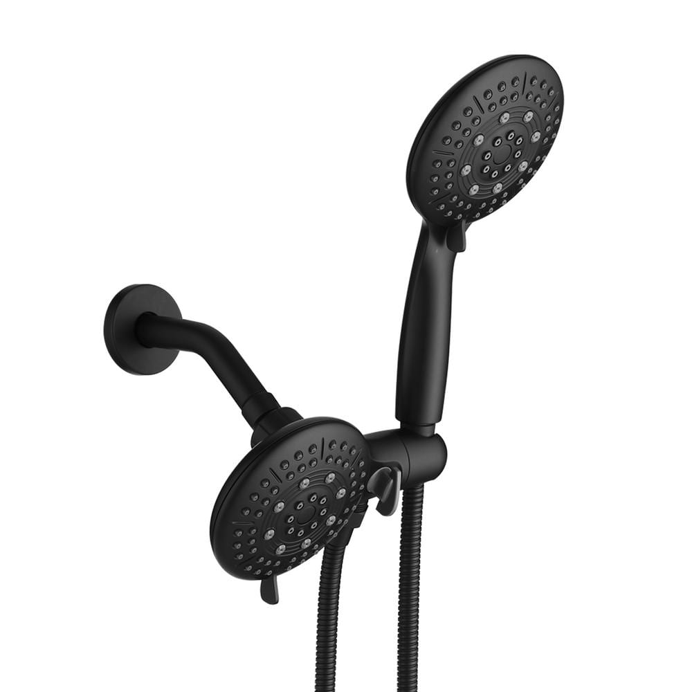Single-Handle 6-Spray Round High Pressure Shower Faucet in Matte Black price history on PriceWatchPro