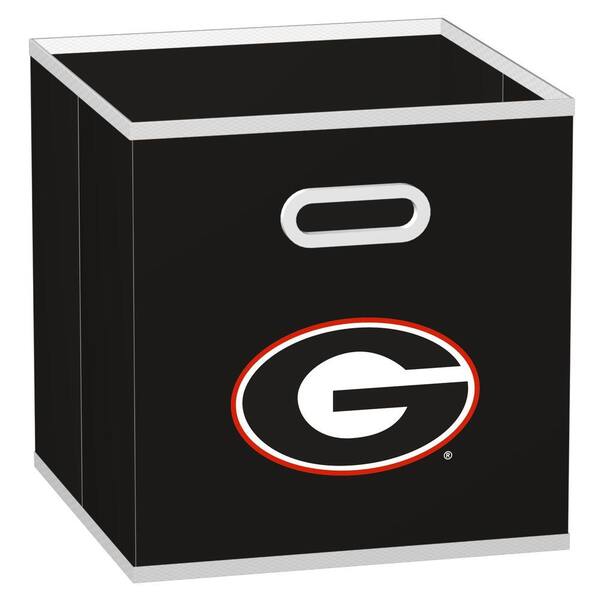 MyOwnersBox College Storeits University of Georgia 10-1/2 in. x 11 in. Black Fabric Storage Drawer