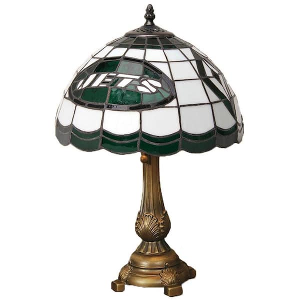 The Memory Company NFL - 19.5 in. Antique Bronze Lions Tiffany Table Lamp