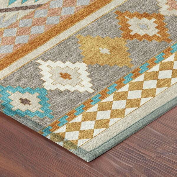 Chantille Machine Washable Indoor/Outdoor Abstract ACN2519 Beige 9 ft. x 12 ft. Area Rug