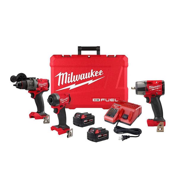 M18 FUEL 18-V Lithium-Ion Brushless Cordless Hammer Drill/Impact Driver Combo Kit (2-Tool) with 3/8 in. Impact Wrench