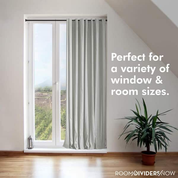 150 In Premium Tension Curtain Rod, Home Depot Patio Door Curtain Rods