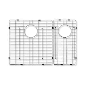 Cervantes Wire Grid for Double Bowl Kitchen Sinks in Stainless Steel