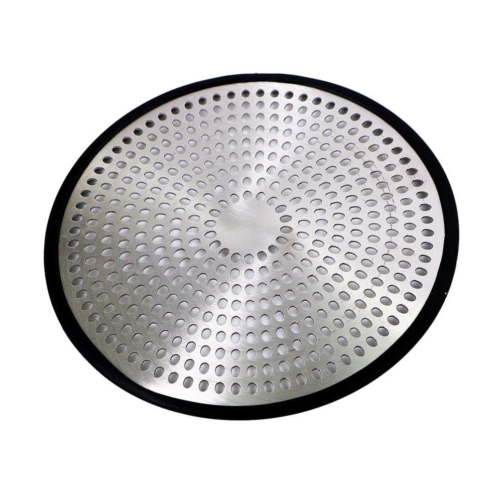 304 Stainless Steel Hair Catcher Shower Drain Cover with Silicone, Shower  Stall Drain Strainer, Bathtub Hair Stopper, Bathroom Hair Trap Floor Drain  Protector, Matte Black 4.33 Inches Round Flat - Yahoo Shopping