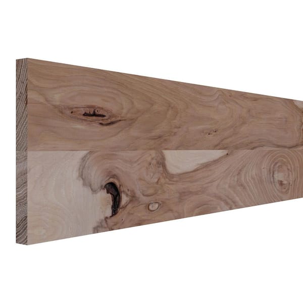 0.75 in. D x 7.25 in. W x 72 in. L Unfinished Rustic Hickory Wood Board