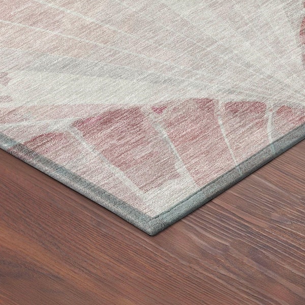 Chantille Machine Washable Indoor/Outdoor Abstract ACN2401 Blush 3 ft. x 4 ft. Area Rug