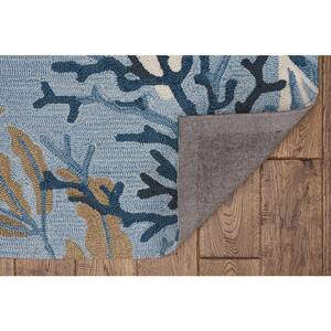 Sonesta Steel Blue Lagoon 5 ft. x 8 ft. Floral Accent Rug