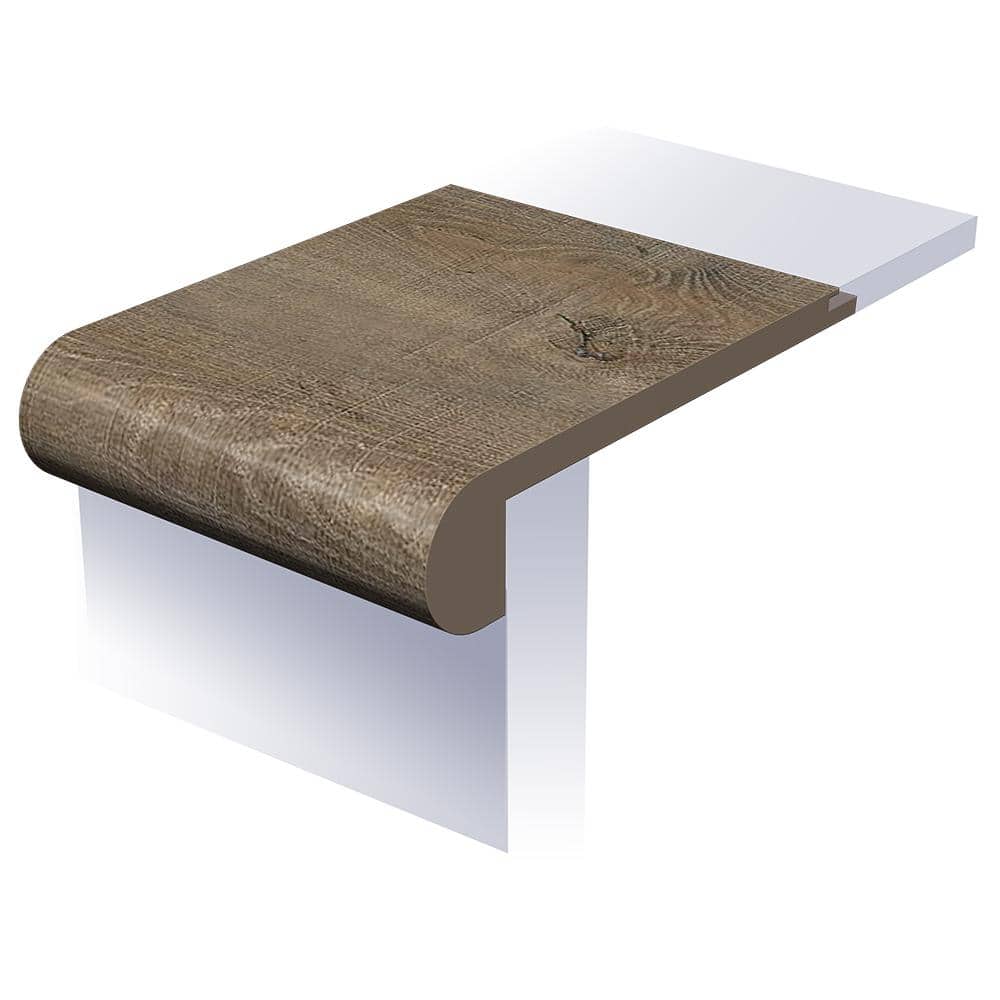 Oakwell Lake Shore 1 in. T x 4-1/2 in. W x 94 in. L Waterproof Flush Stair Nose Moulding