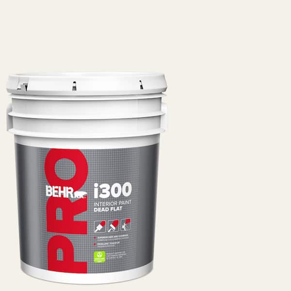 BEHR PRO 5 gal. #W-B-200 Popped Corn Dead Flat Interior Paint