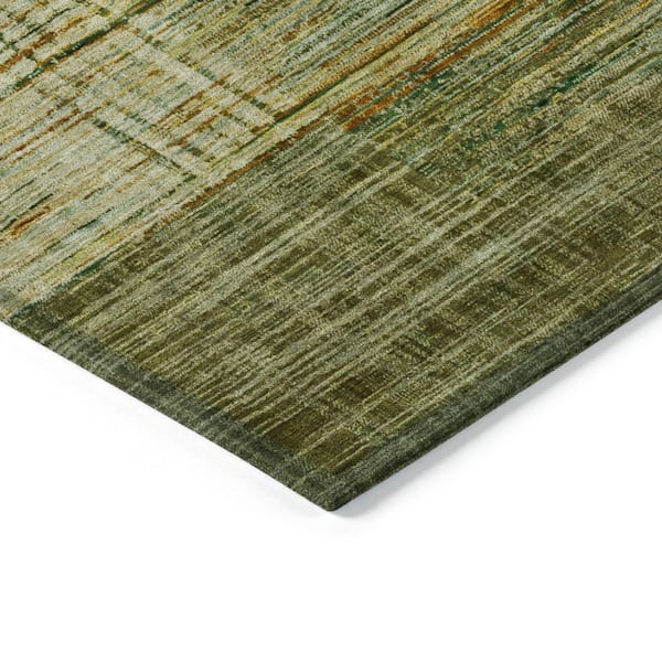 Chantille Machine Washable Indoor/Outdoor Abstract ACN2149 Aloe 5 ft. x 7 ft. 6 in. Area Rug