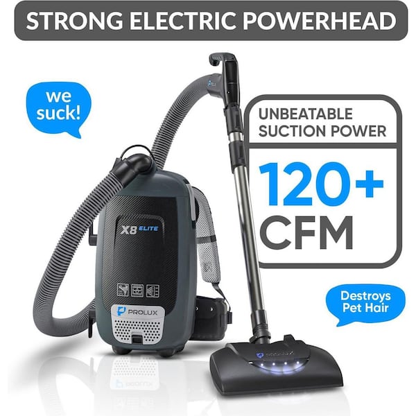 Prolux X8 Elite Backpack Vacuum Canister w/Electric Powerhead Kit