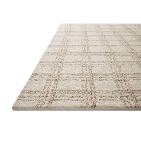 Chris Love Julia Polly Cream / Sand 9 ft. 3 in. x 13 ft. Contemporary Area Rug