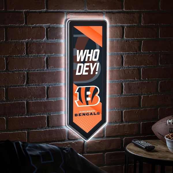 Cincinnati Bengals LED Rectangle Tabletop Sign