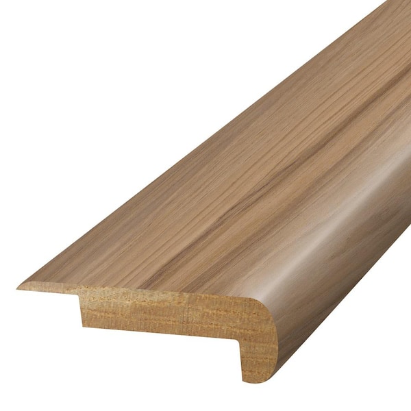 PERFORMANCE ACCESSORIES Silva  0.75 in. T x 2.37 in. W x 78.7 in. L Textured Wood Look Laminate Moulding/Trim Stair Nose Molding